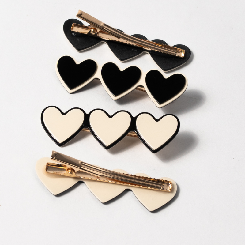 Ganchos Metálicos Diseño Corazones (Set)