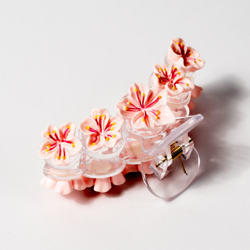 Pinza Floral Decorativa para Cabello (Diseño Sakura)